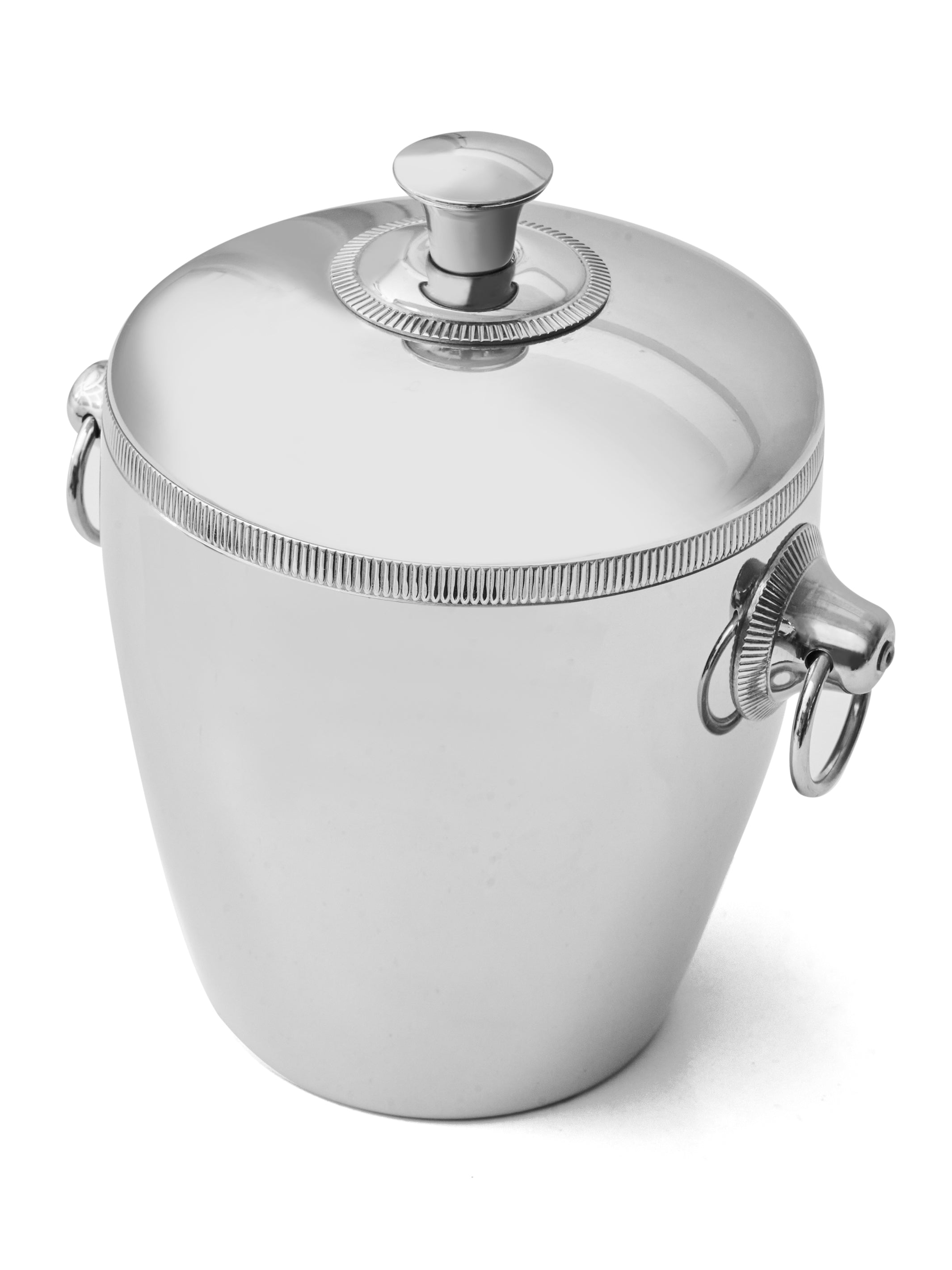 Etched Rim Ice Bucket Vintage Permanent Resident