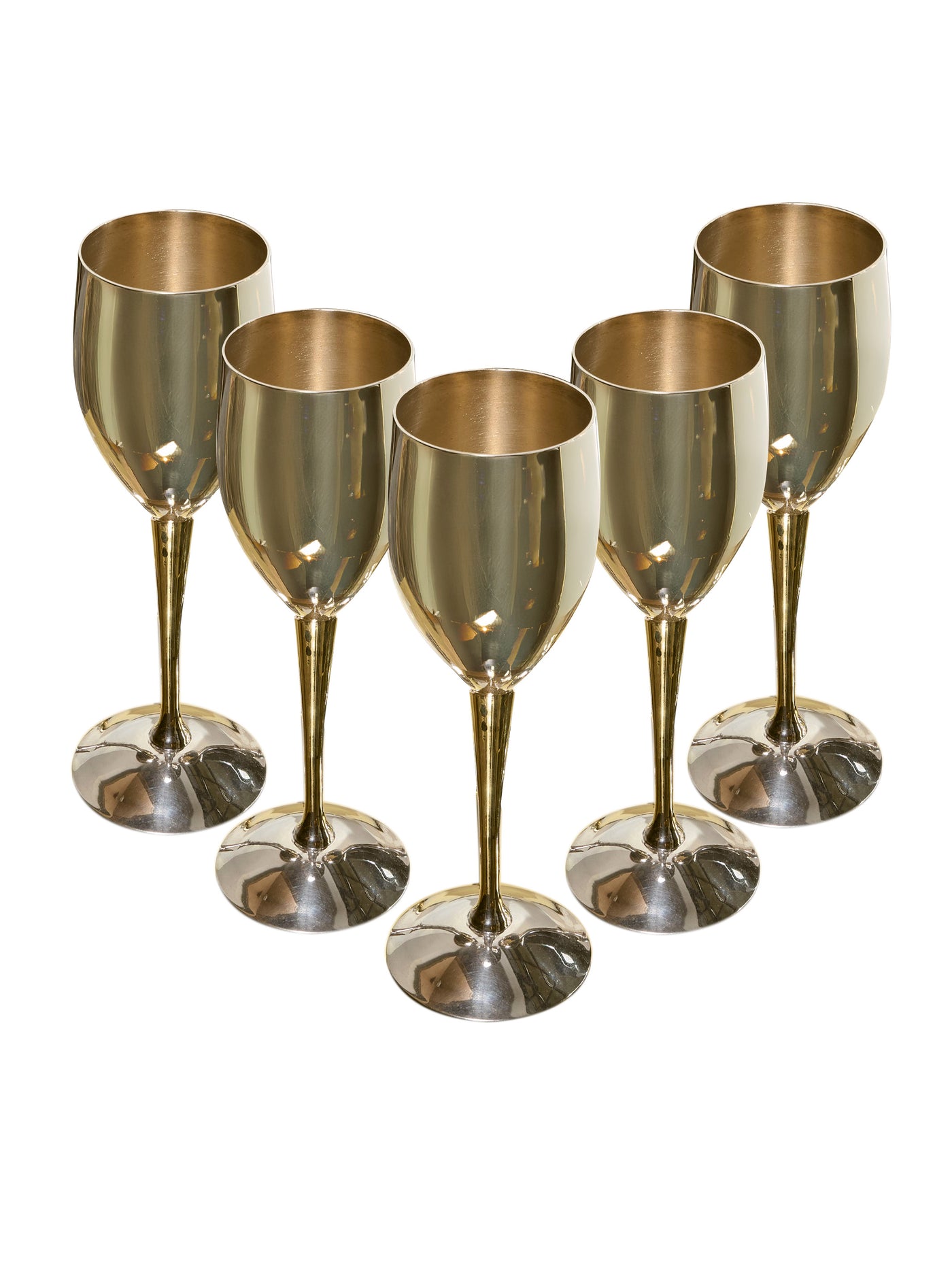 Silver Wine Glass Set