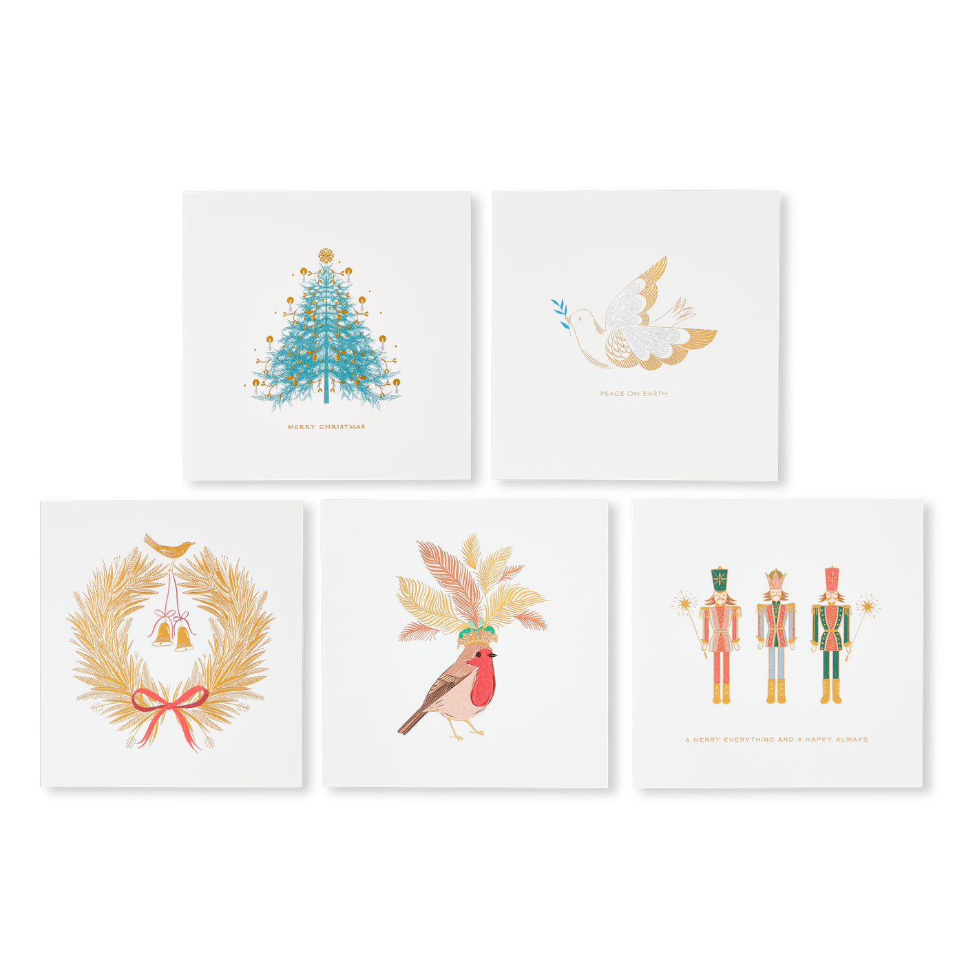 Assorted Festive Greeting Card Set