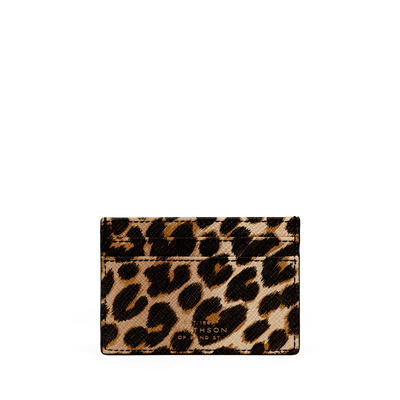 Flat Card Holder in Panama Leopard