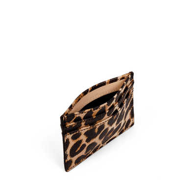 Flat Card Holder in Panama Leopard