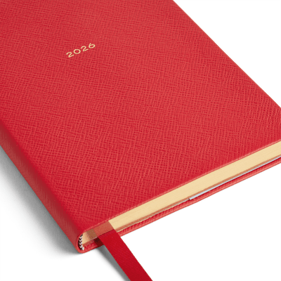 2026 Soho Daily Diary in Red