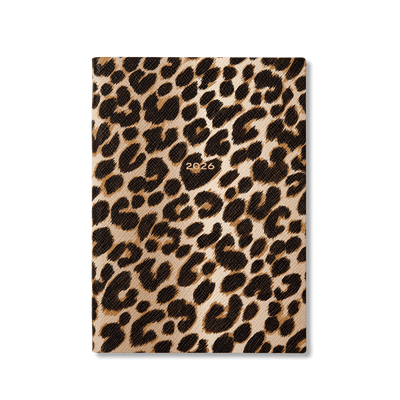 2026 Soho Weekly Diary in Leopard