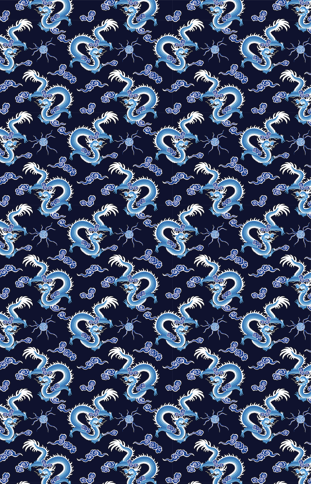 Kowloon Tablecloth in Navy