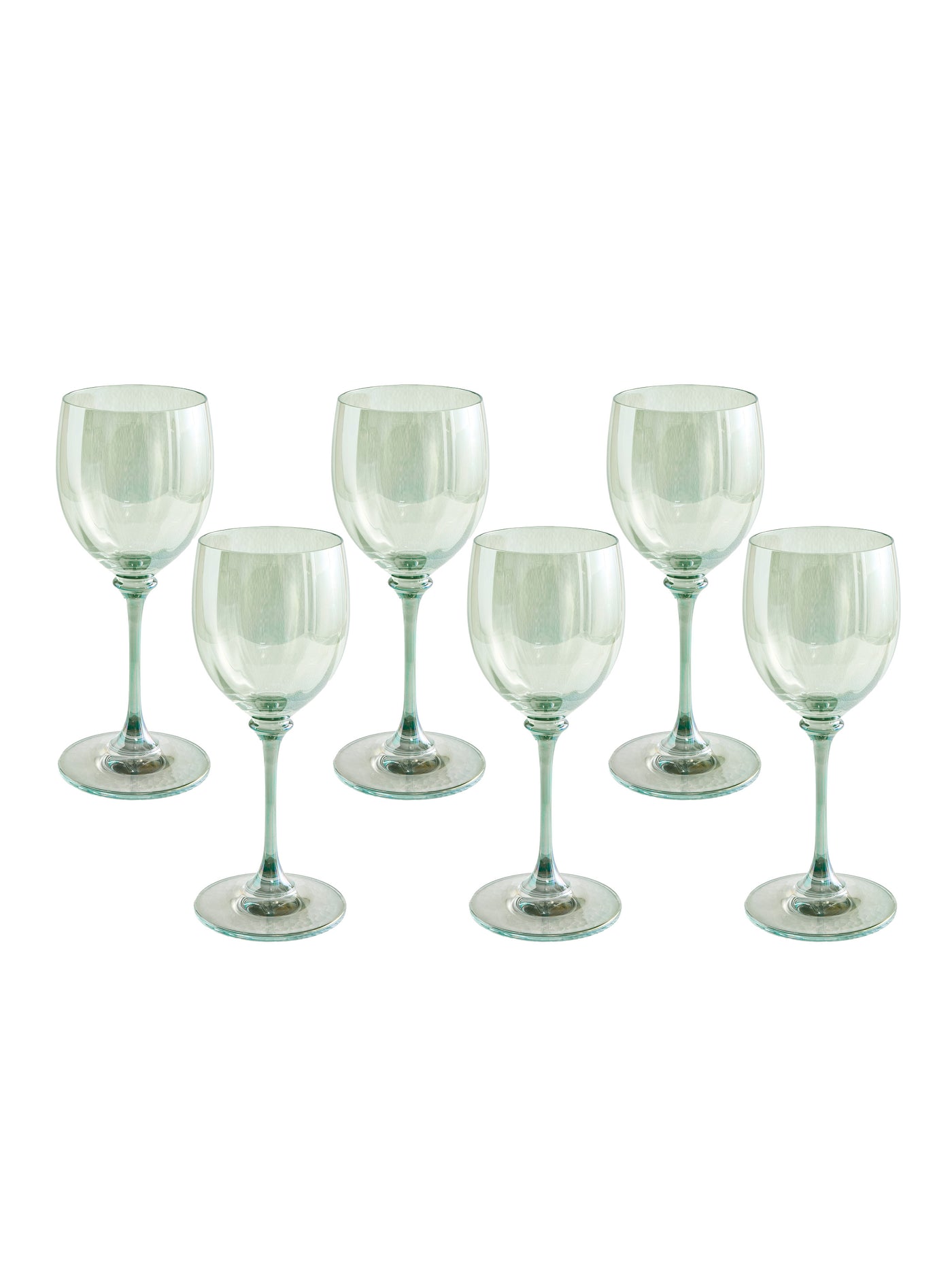 Riflesso Wine Glass Set in Green