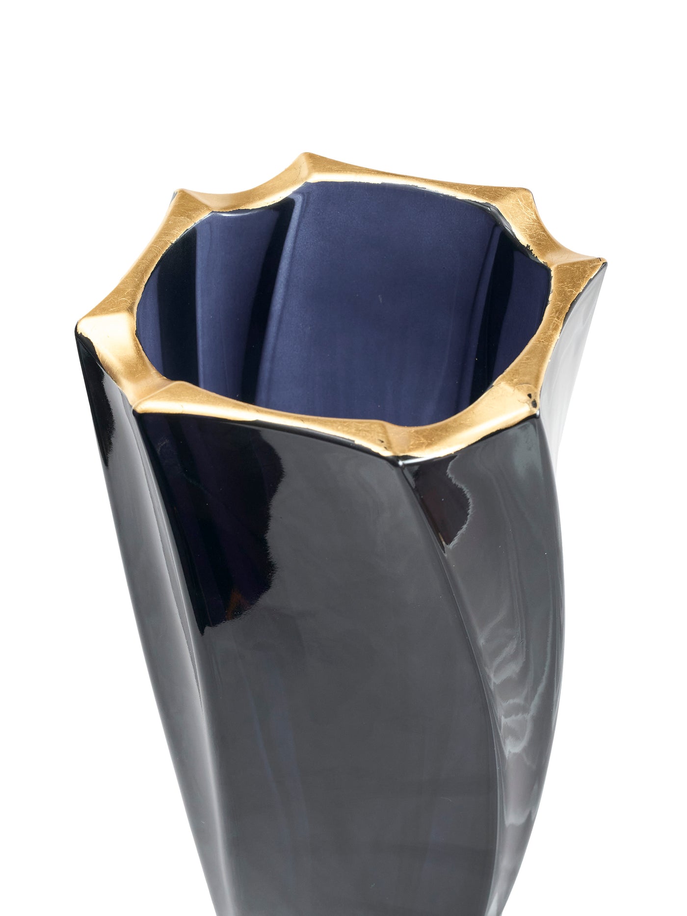 Ca' d'Oro Crystal Vase in Onyx