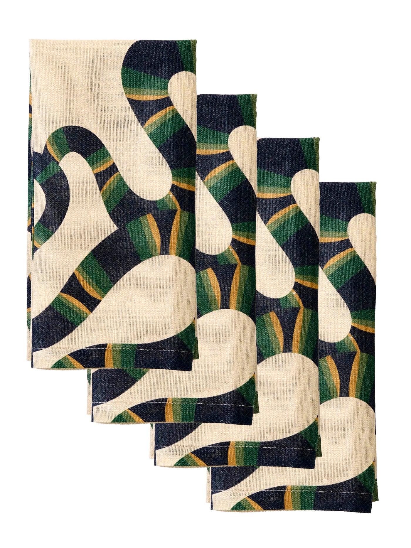 Naga Set of Four Napkins in Ecru