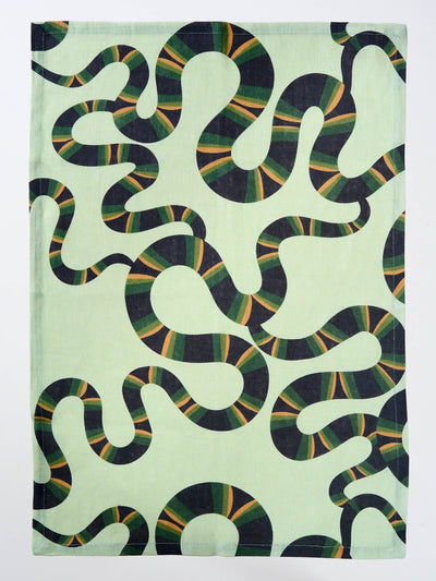 Naga Set of Two Tea Towels in Celadon