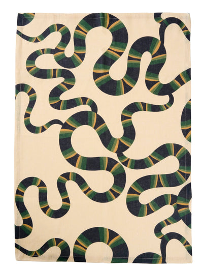 Naga Set of Two Tea Towels in Ecru