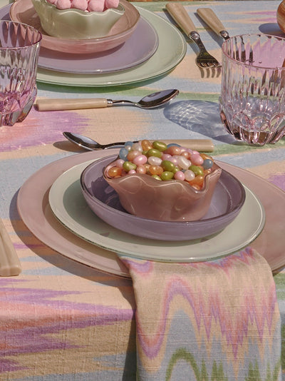 Handmade Pastel Glass Dinnerware by Caju Collective