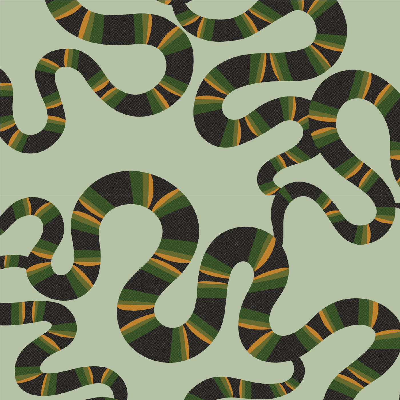 Medusa Set of Four Dinner Napkins in Celadon