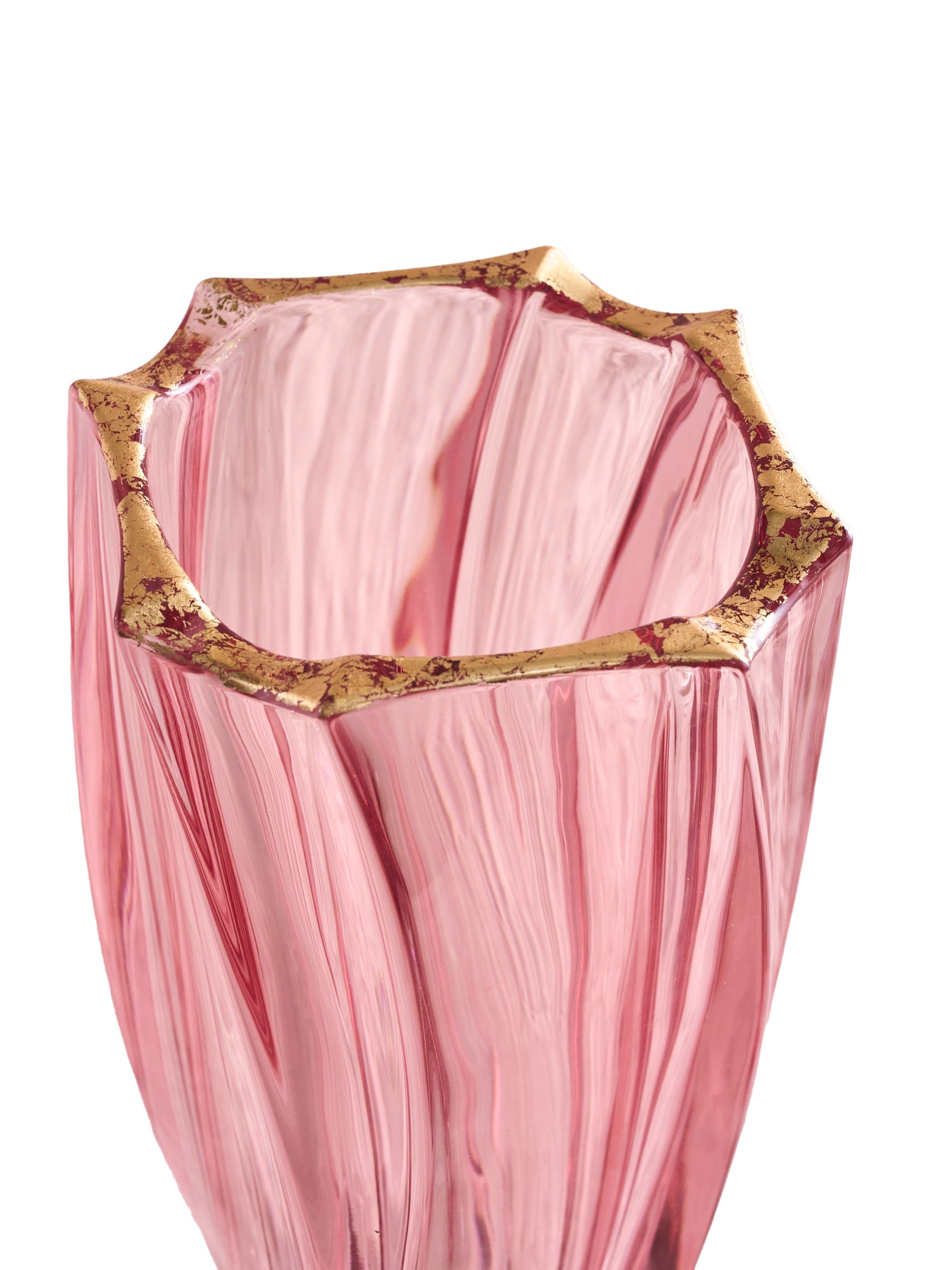 Ca' d'Oro Crystal Vase in Berry