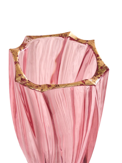 Ca' d'Oro Crystal Vase in Berry