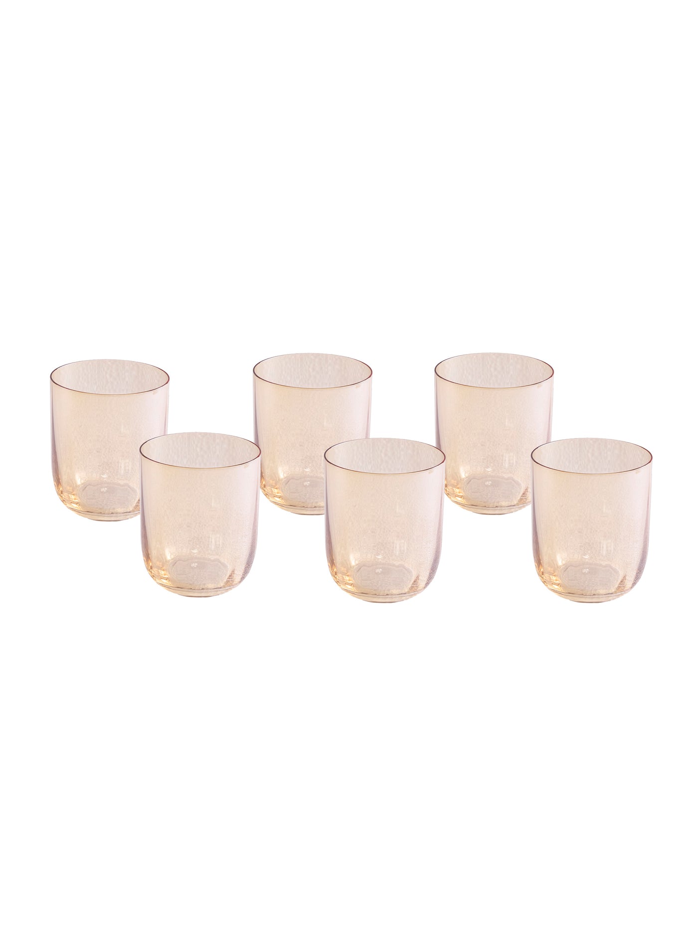 Riflesso Water Tumbler Set in Amber