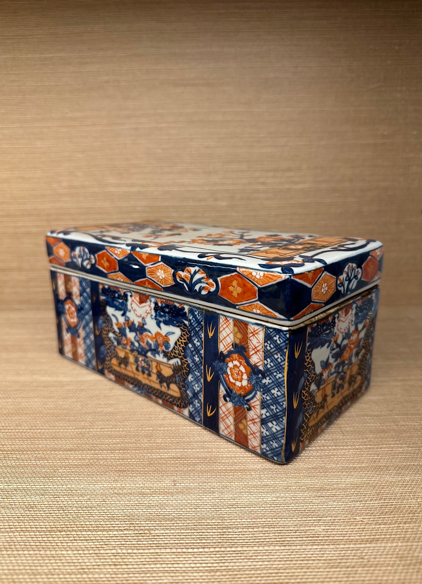 Imari Glit Dragon Box