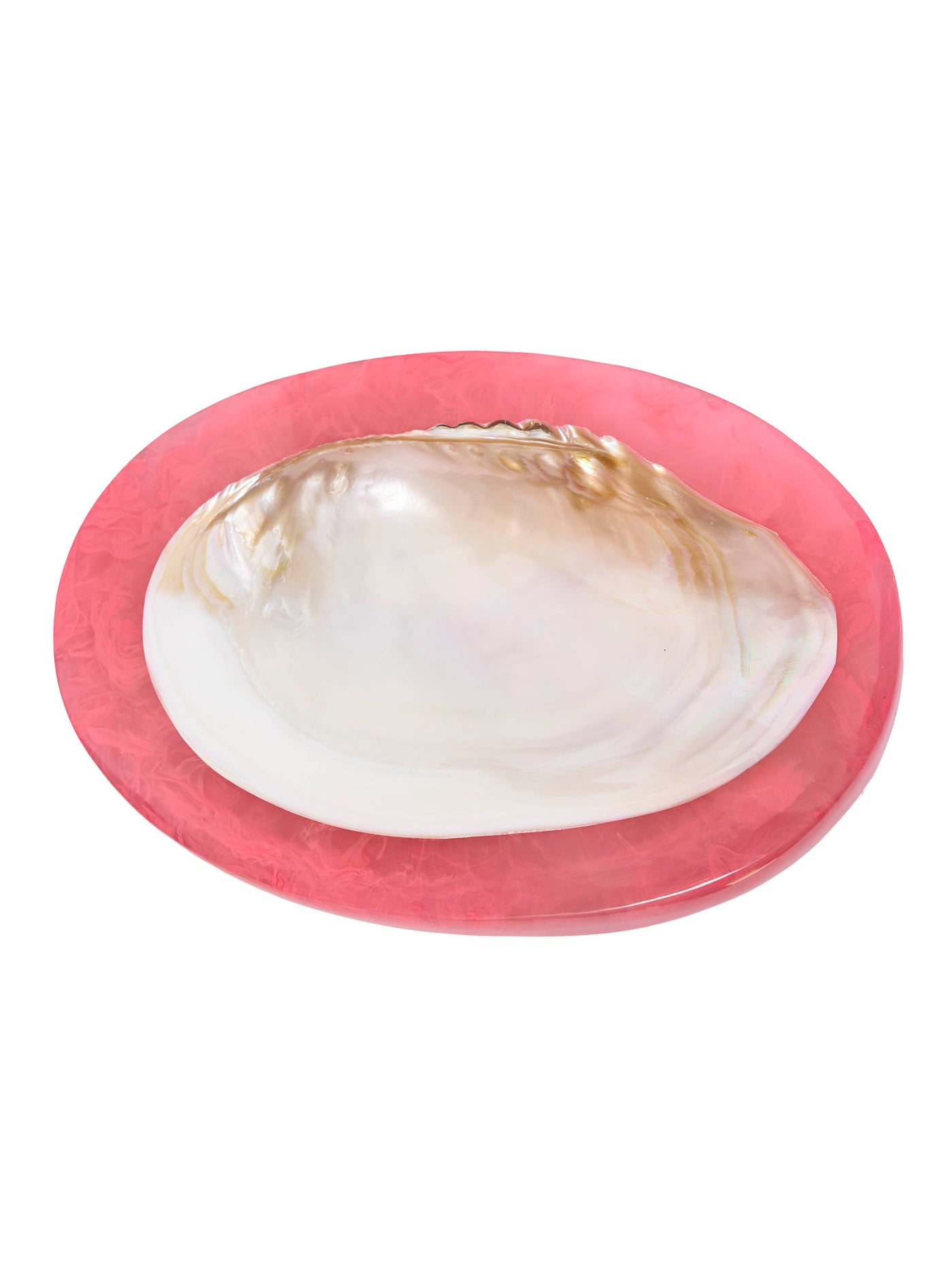 Large Caviar Dish in Pink