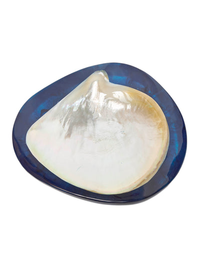 Round Caviar Dish in Navy