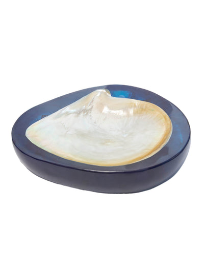 Round Caviar Dish in Navy