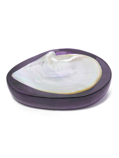 Round Caviar Dish in Violet