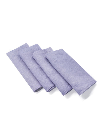 Linen Napkin Set in Purple