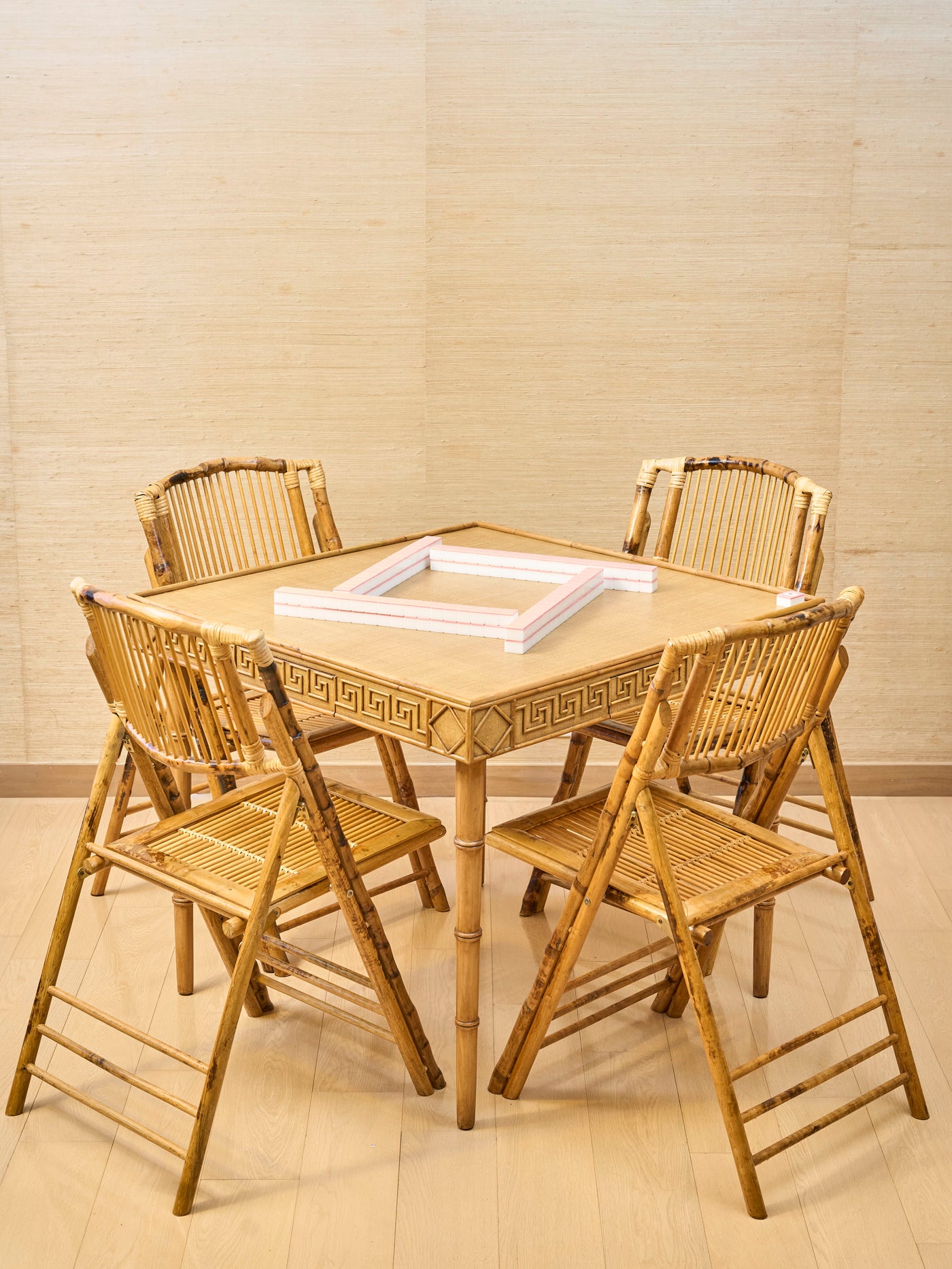 Honor Folding Mahjong Table in Natural