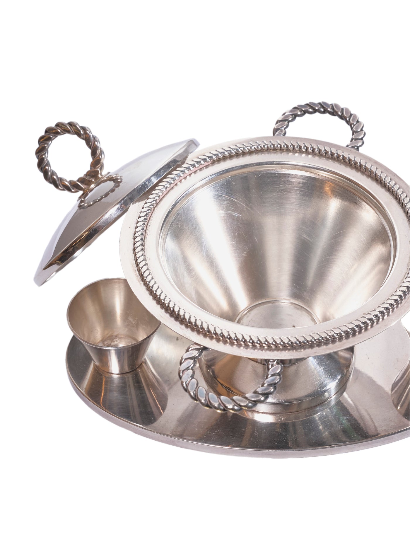 Silver Olive Appetizer Dish