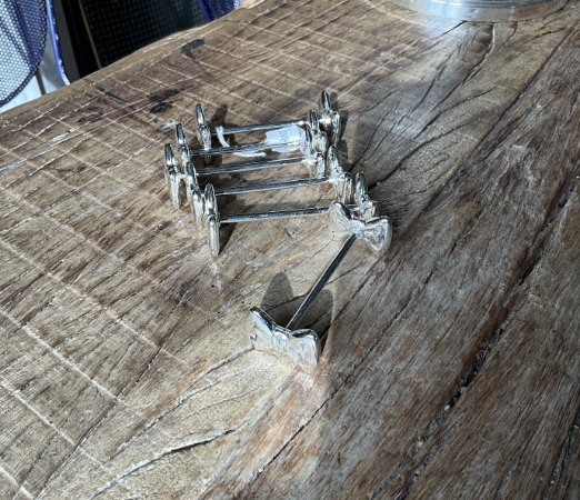 Silver Bow Cutlery Rests Set of Six