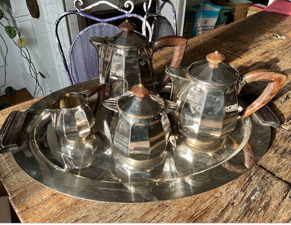 Silver Art Deco Coffee Service Set