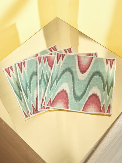 Aurora Set of Four Cocktail Napkins in Festive