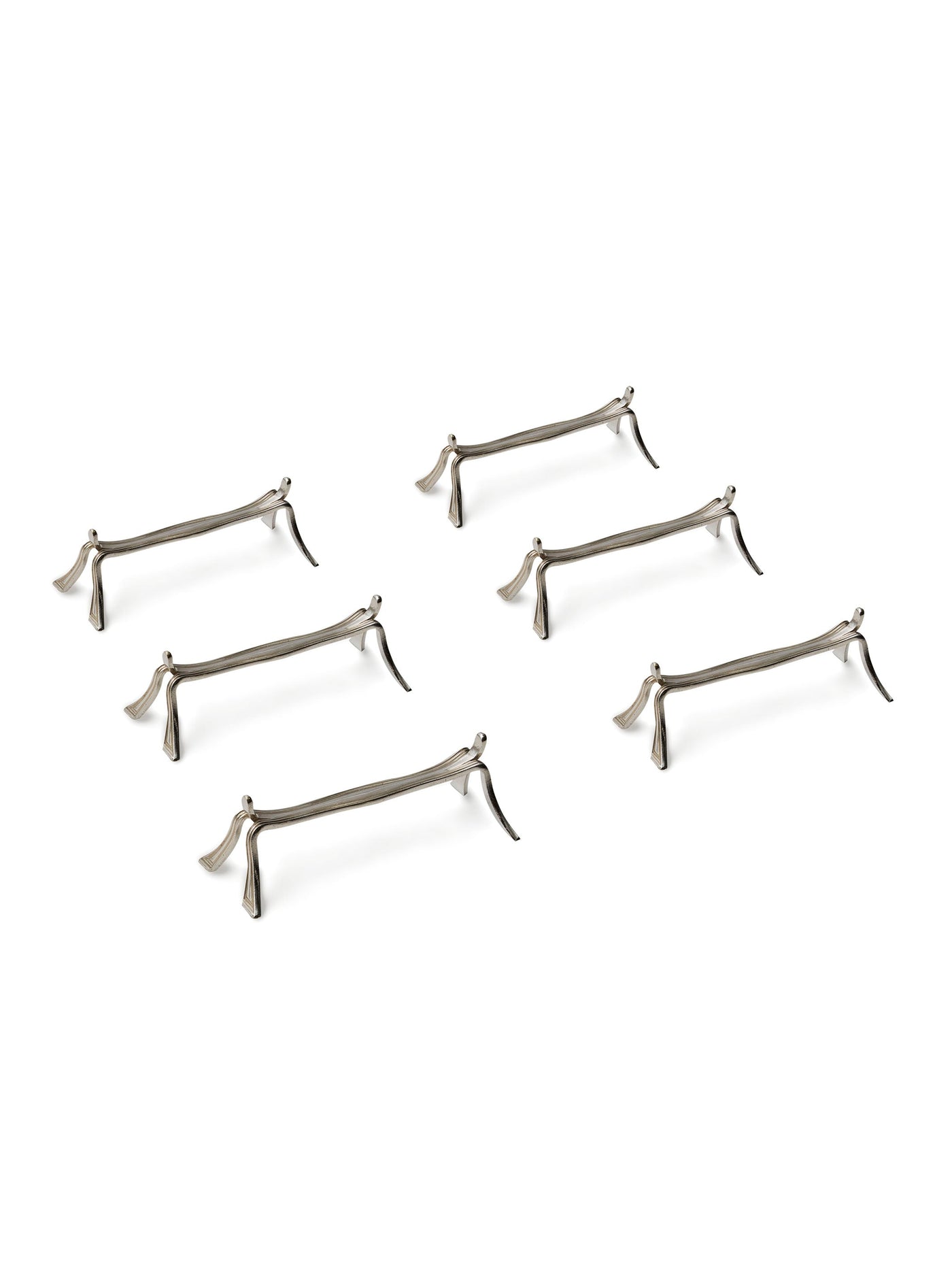 Set of Six Christofle Silver Cutlery Rests