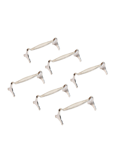 Set of Six Silver Cutlery Rests