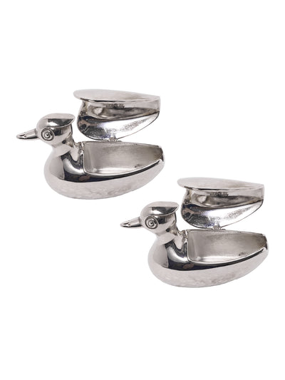 Silver Duck Salt and Pepper Cellars