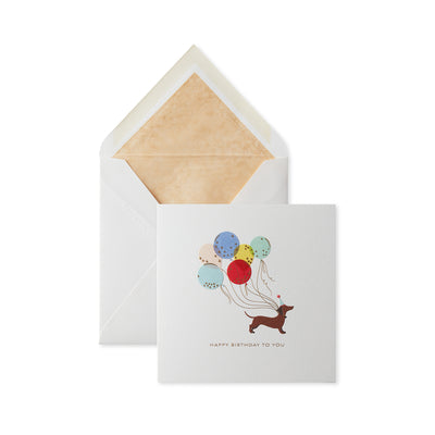 Smythson
Birthday Dog with Balloon Card