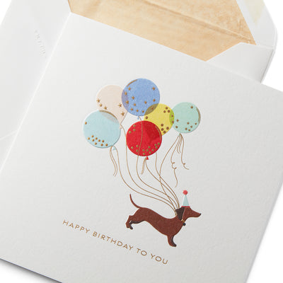 Smythson
Birthday Dog with Balloon Card