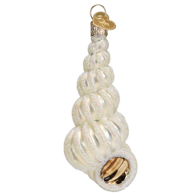 Ivory Wentletrap Shell Ornament