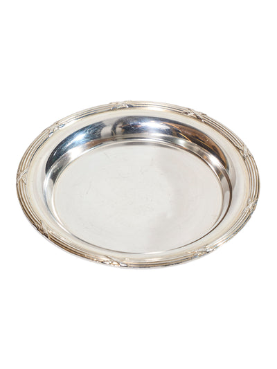 Vintage Silver Edge Detail Wine Coaster