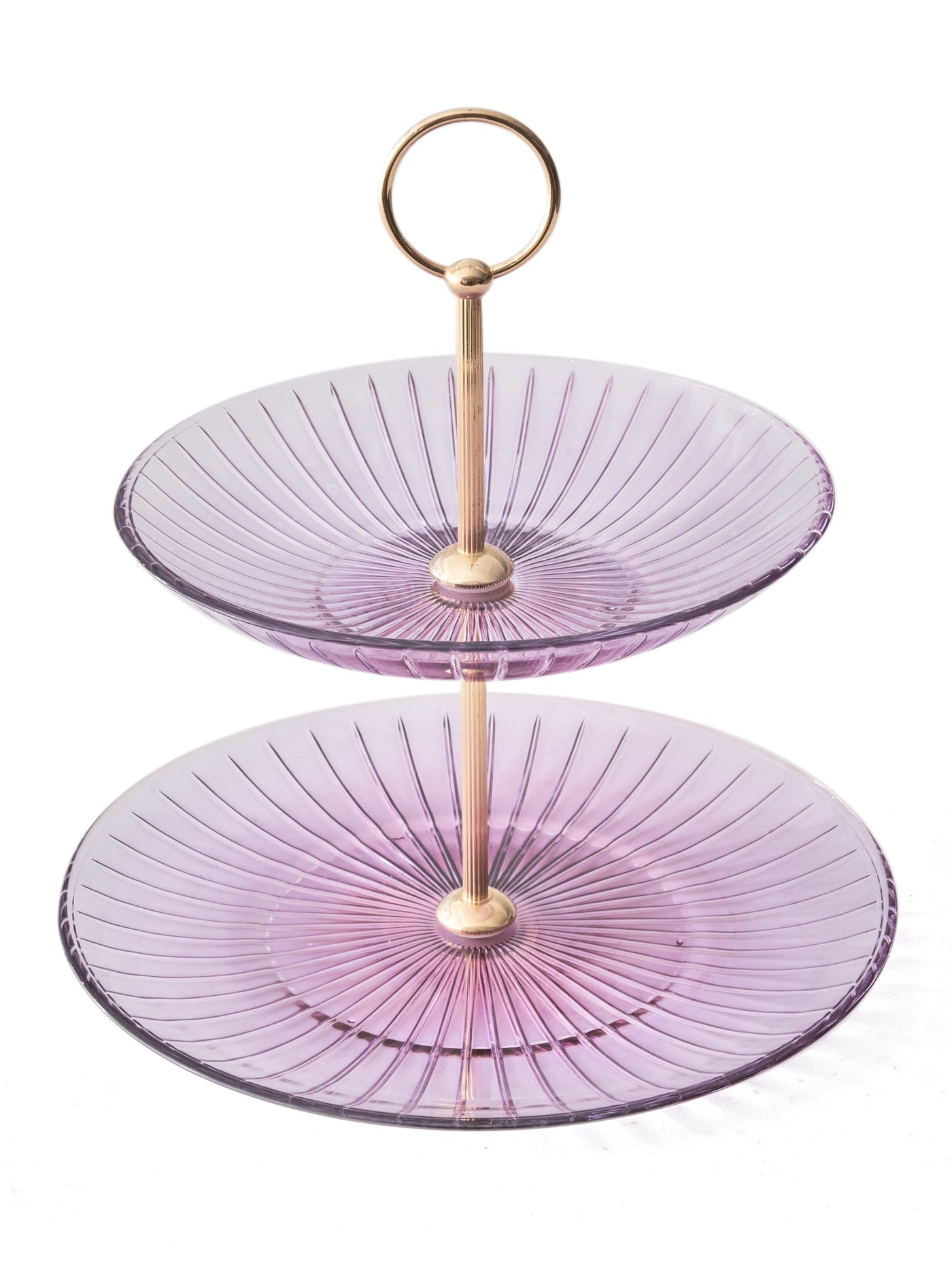 Ada Purple Tiered Stand for Afternoon Tea by Creart