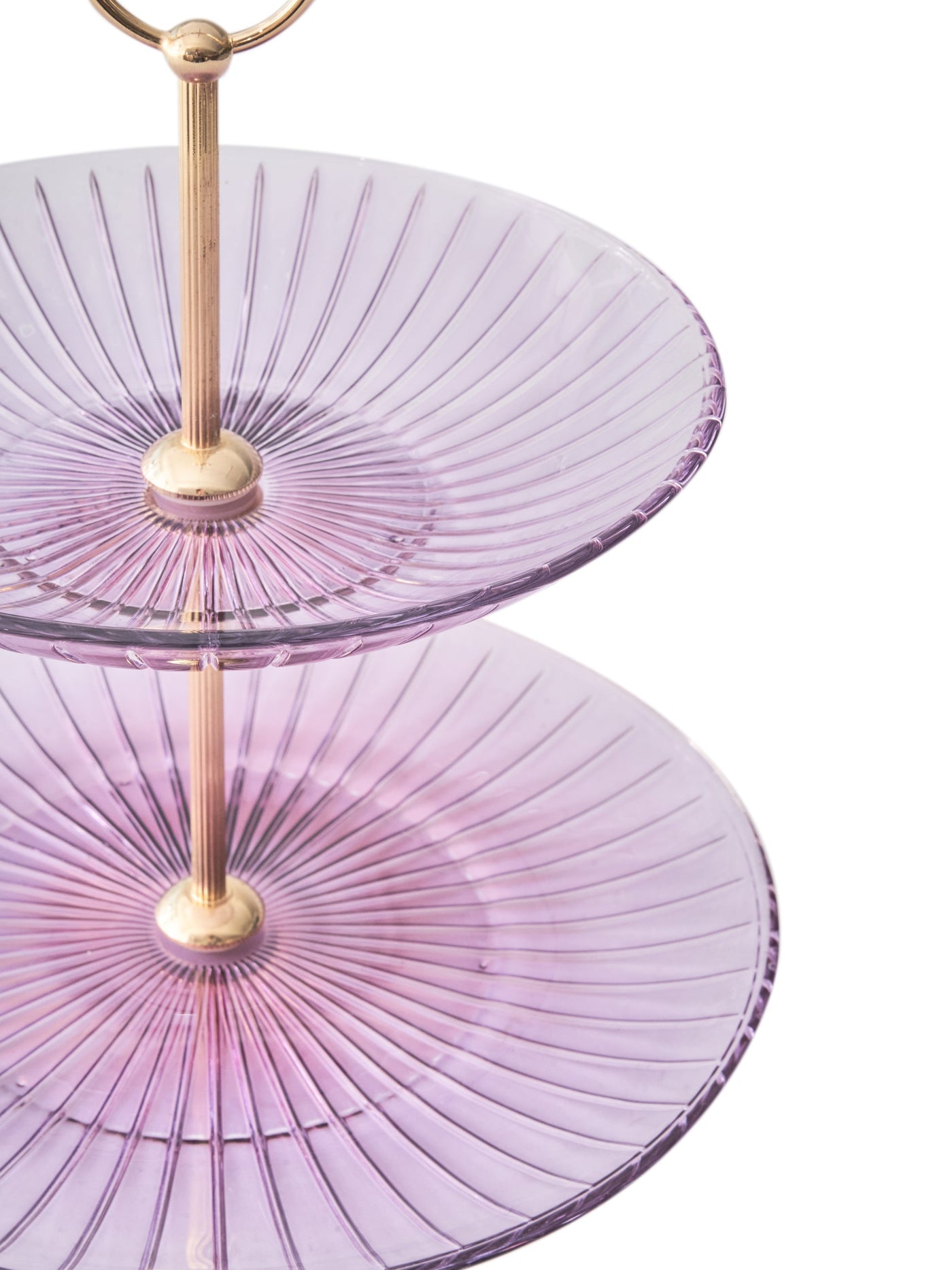 Ada Purple Tiered Stand for Afternoon Tea by Creart