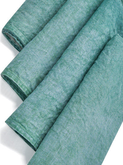 100% Italian Linen Napkin Set of Four in Green by Bertozzi