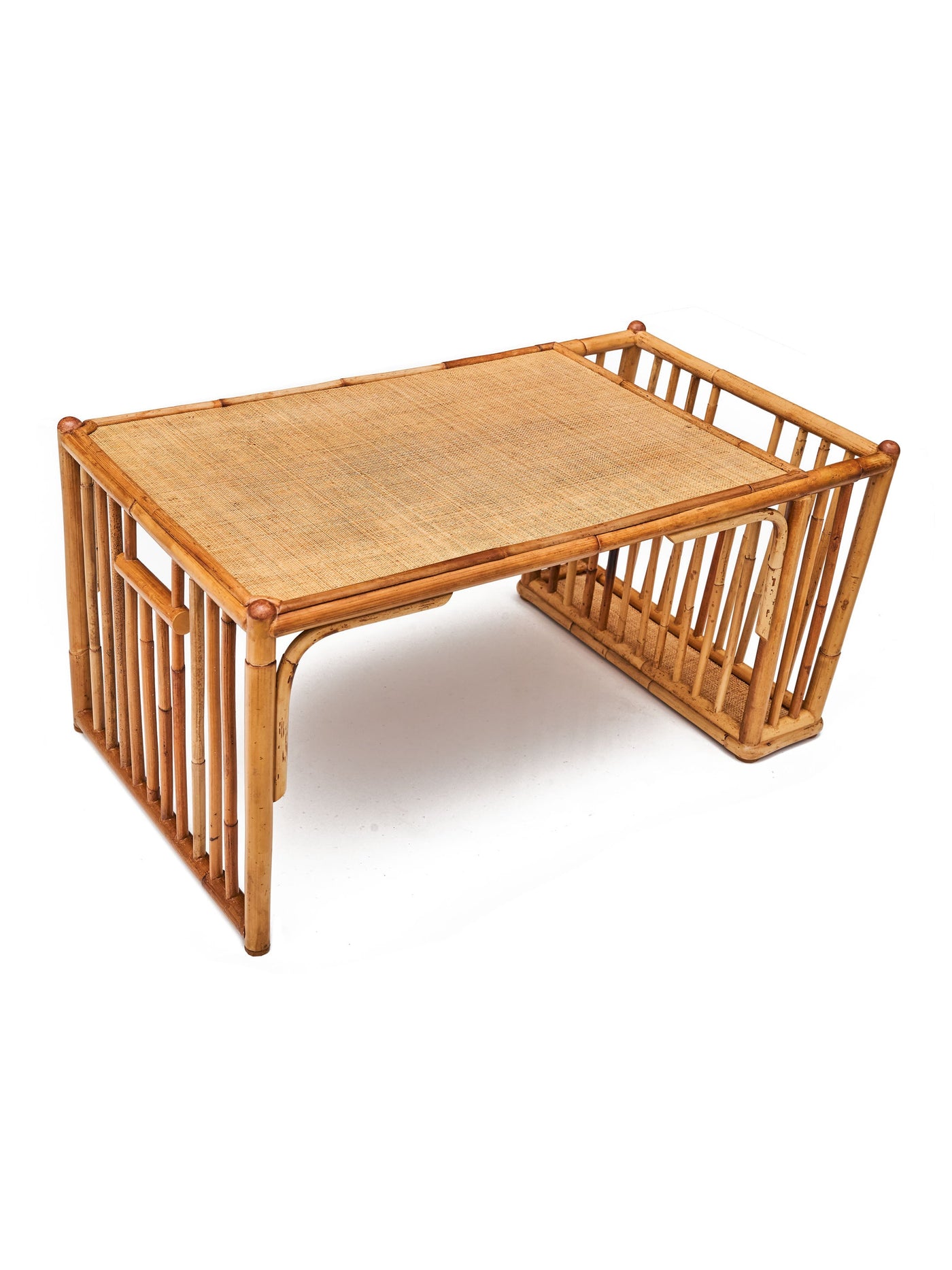 Audrey Rattan Breakfast Tray in Natural by Permanent Resident