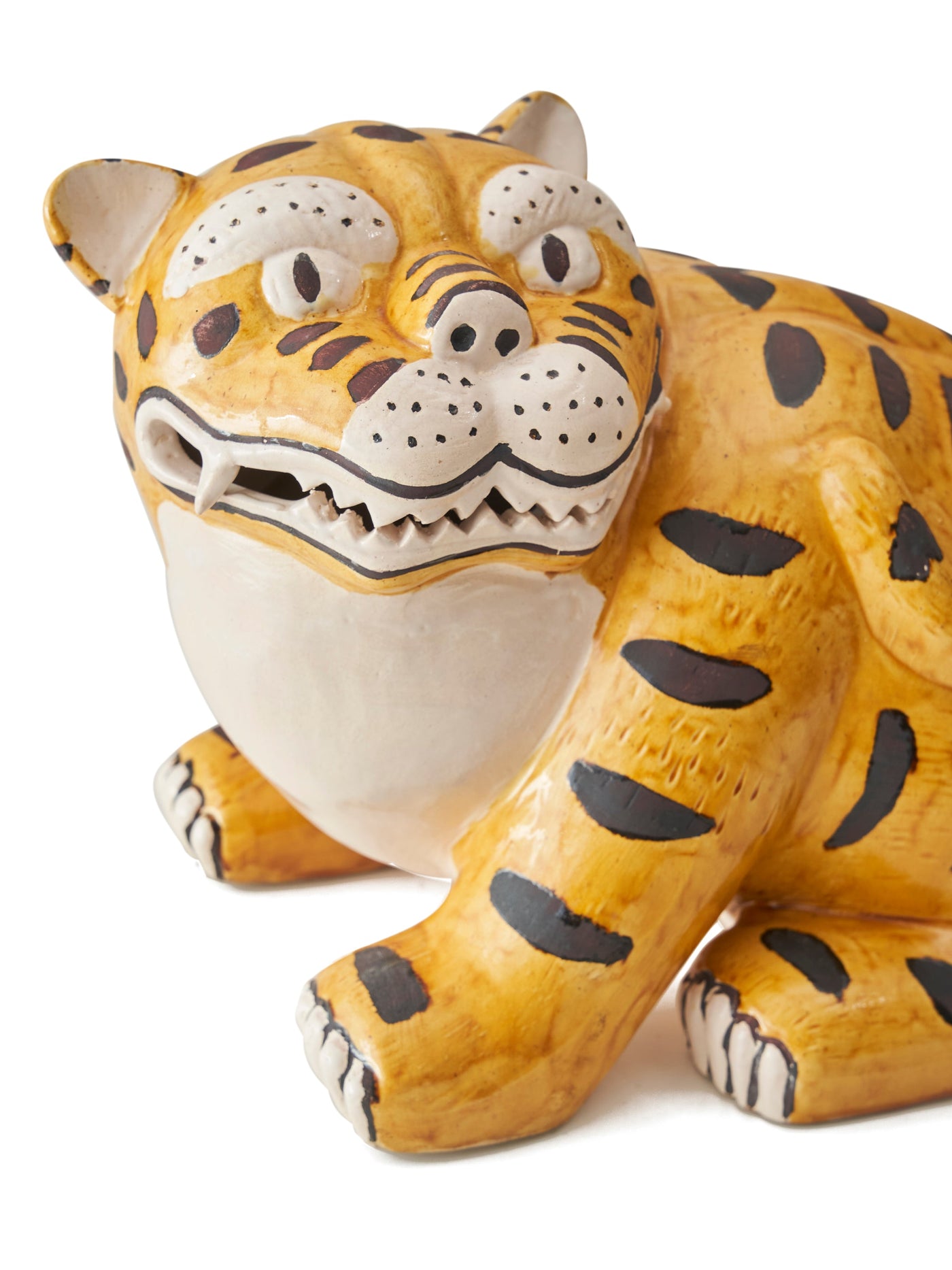 Vintage Large Chinese Style Tiger Figurine