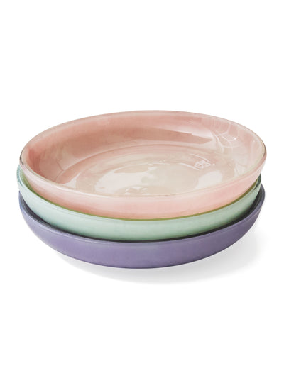 Stack of Pastels Glass Bowls by Caju Collective