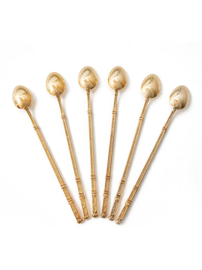 Gold French Cocktail Napoleon III Style Bar Spoon Set