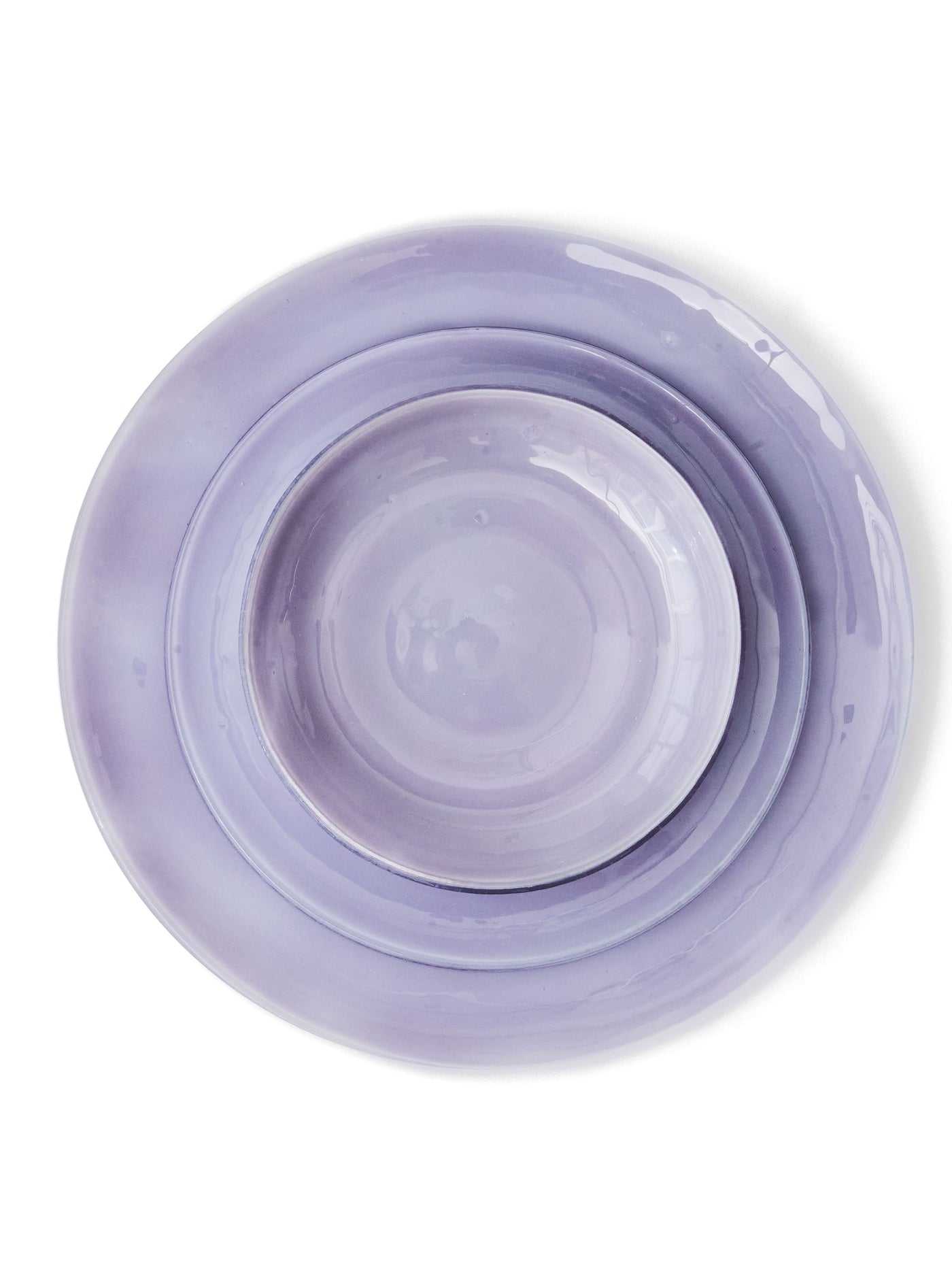Glass Dinnerware in Lavender by Caju Collective