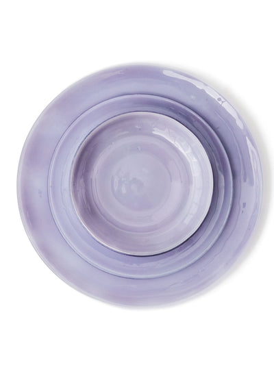 Handmade Glass Dinnerware in Lavender by Caju Collective