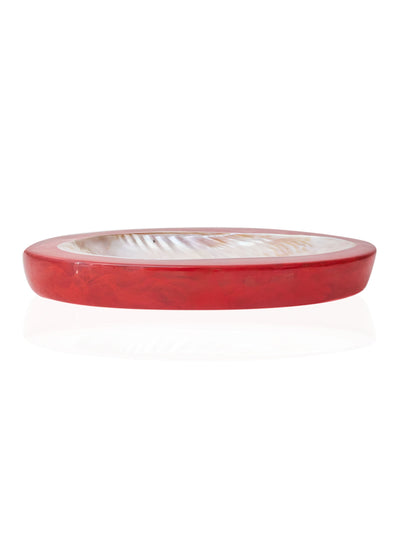 Large Caviar Dish in Red by Lily Juliet