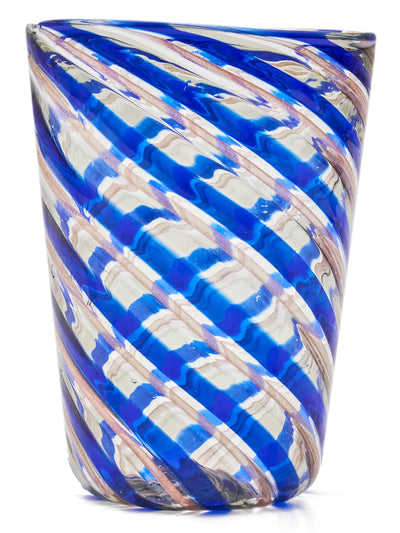 Lolli Swirl Murano Glass Set in Blue by Permanent Resident