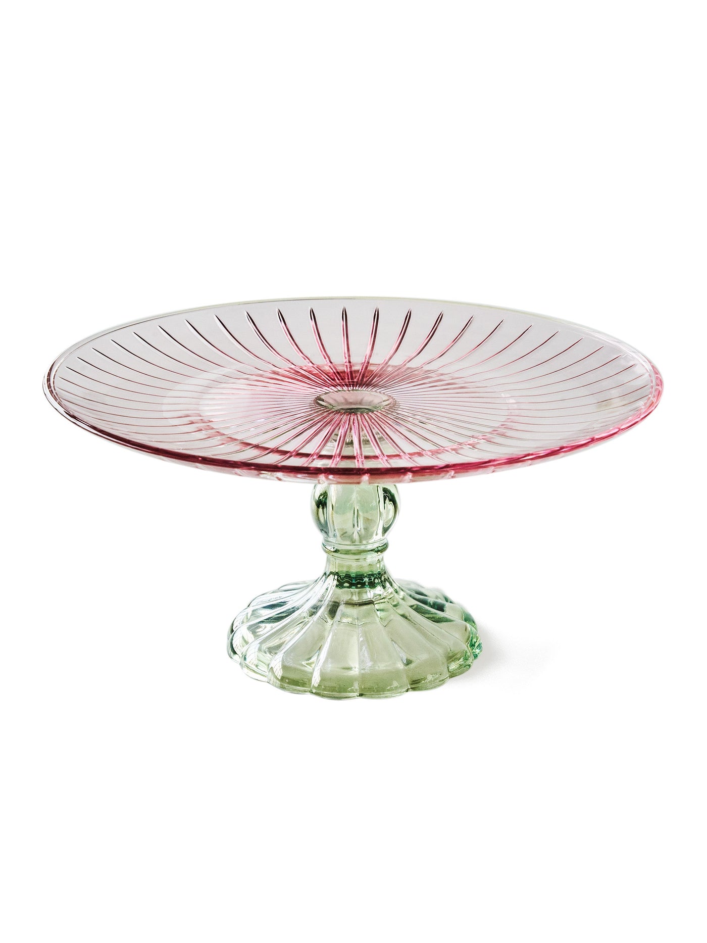 Prestige Cake Stand Pink/Green by Creart