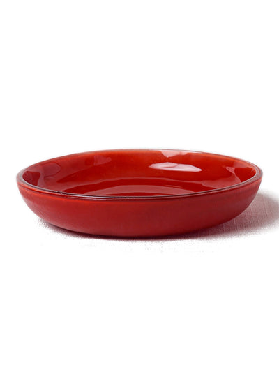 Handmade Glass Bowl in Red by Caju Collective 