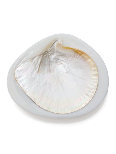 Round Caviar Dish in Ivory by Lily Juliet
